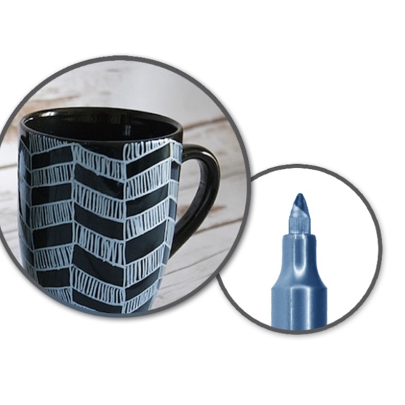 Blue Steel Metallic Permanent Marker 1.2 mm, 0.5" Fine Point - Picture 3 of 5